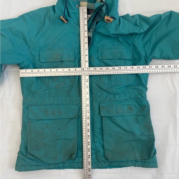 🏕️ Vintage L.L. Bean Jacket – Teal Blue with Plaid Lining 🏕️ - Picture 8 of 14